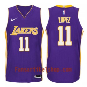 NBA Los Angeles Lakers Trikot Brook Lopez 11 Nike 2017-18 Lila Swingman - Herren